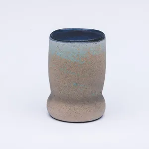 Green Gourd Cup, Stoneware Cone 10