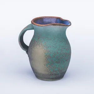 Green Pitcher, Stoneware Cone 10