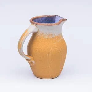 Yellow Pitcher, Stoneware Cone 10
