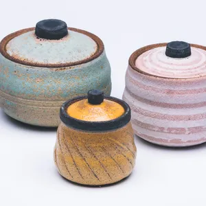 Tiny Jars, Stoneware Cone 10
