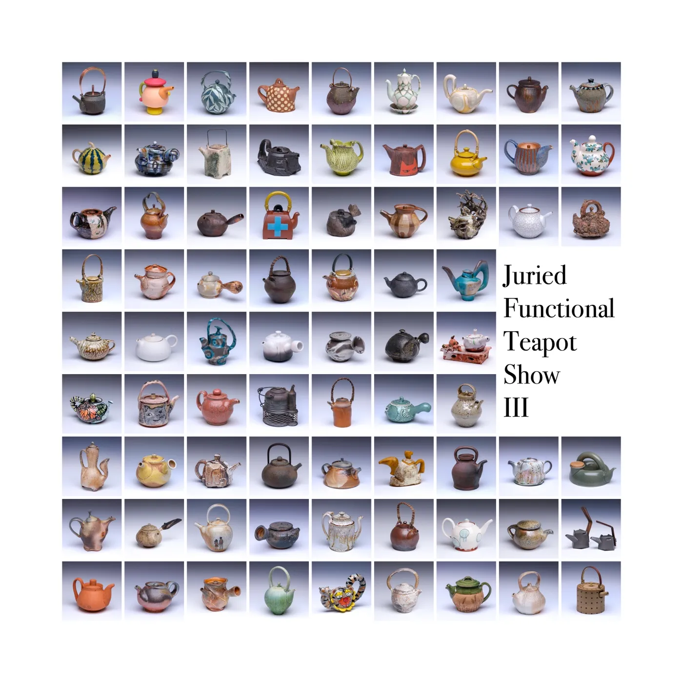 The catalogue cover, all seventy-six of them