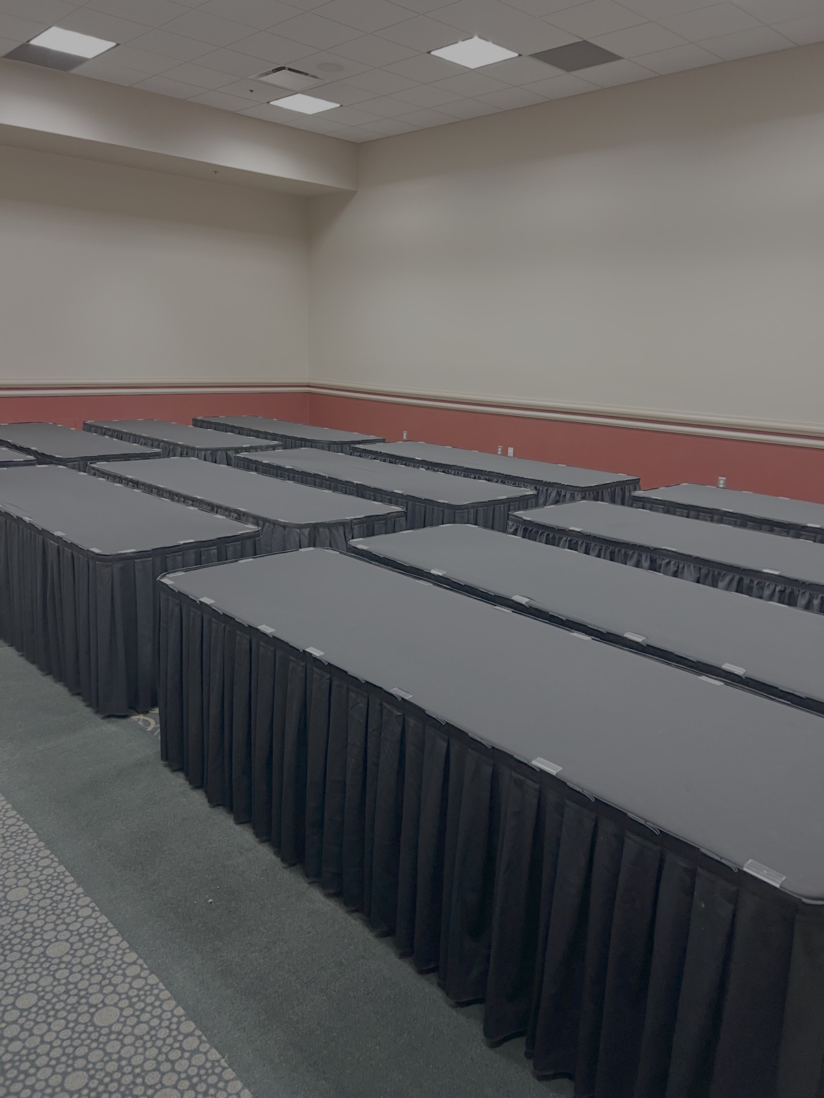 Our room before anything was on the tables